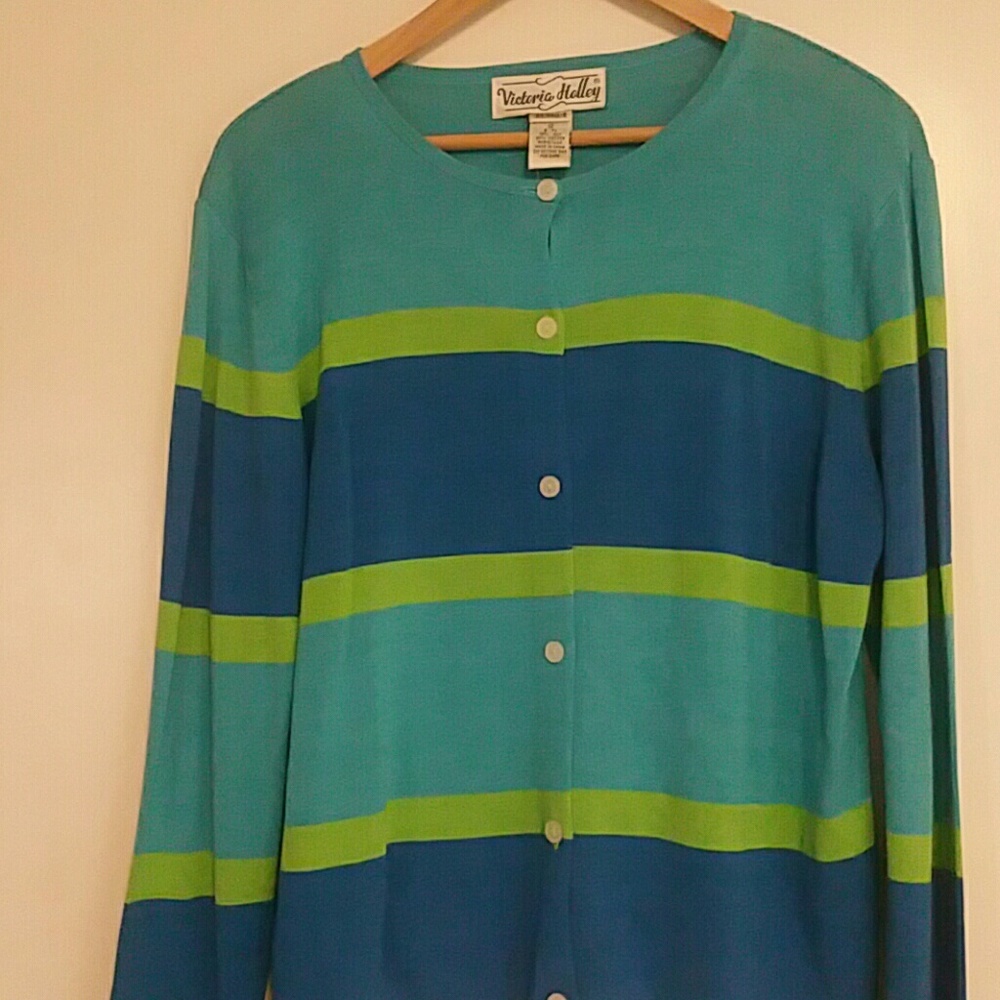 Silk Striped Cardigan [1]